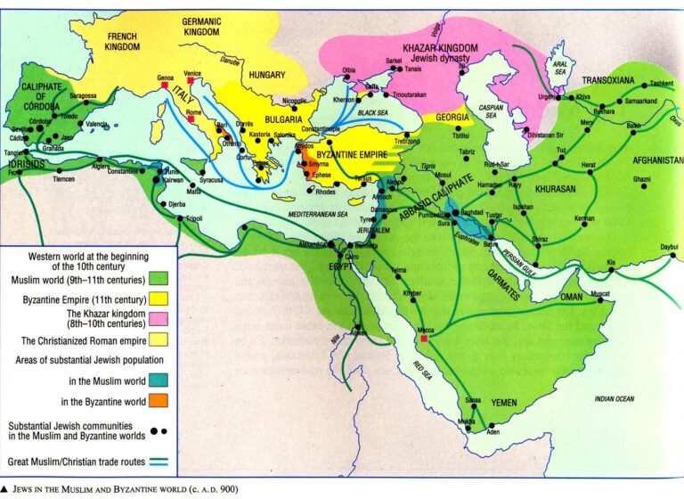 Jews in the Muslim and Byzantine World (Photo: The Penguin Atlas of Diasporas)