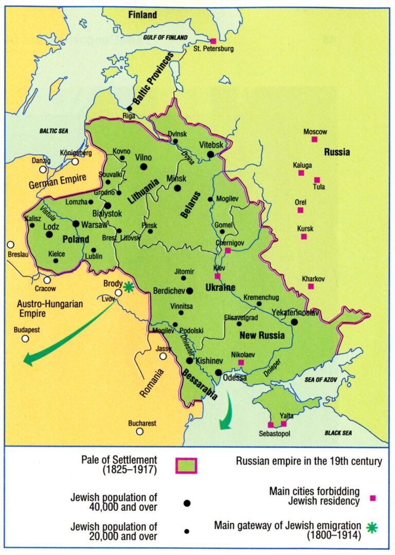 Jewish Settlement in the Russian Empire (Photo: The Penguin Atlas of Diasporas)