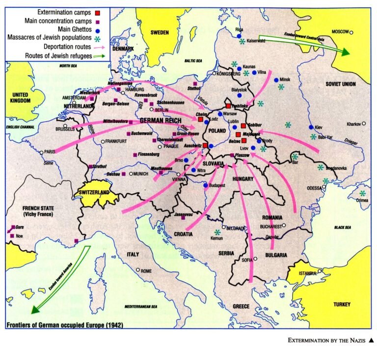 Extermination by the Nazis (Photo: The Penguin Atlas of Diasporas)