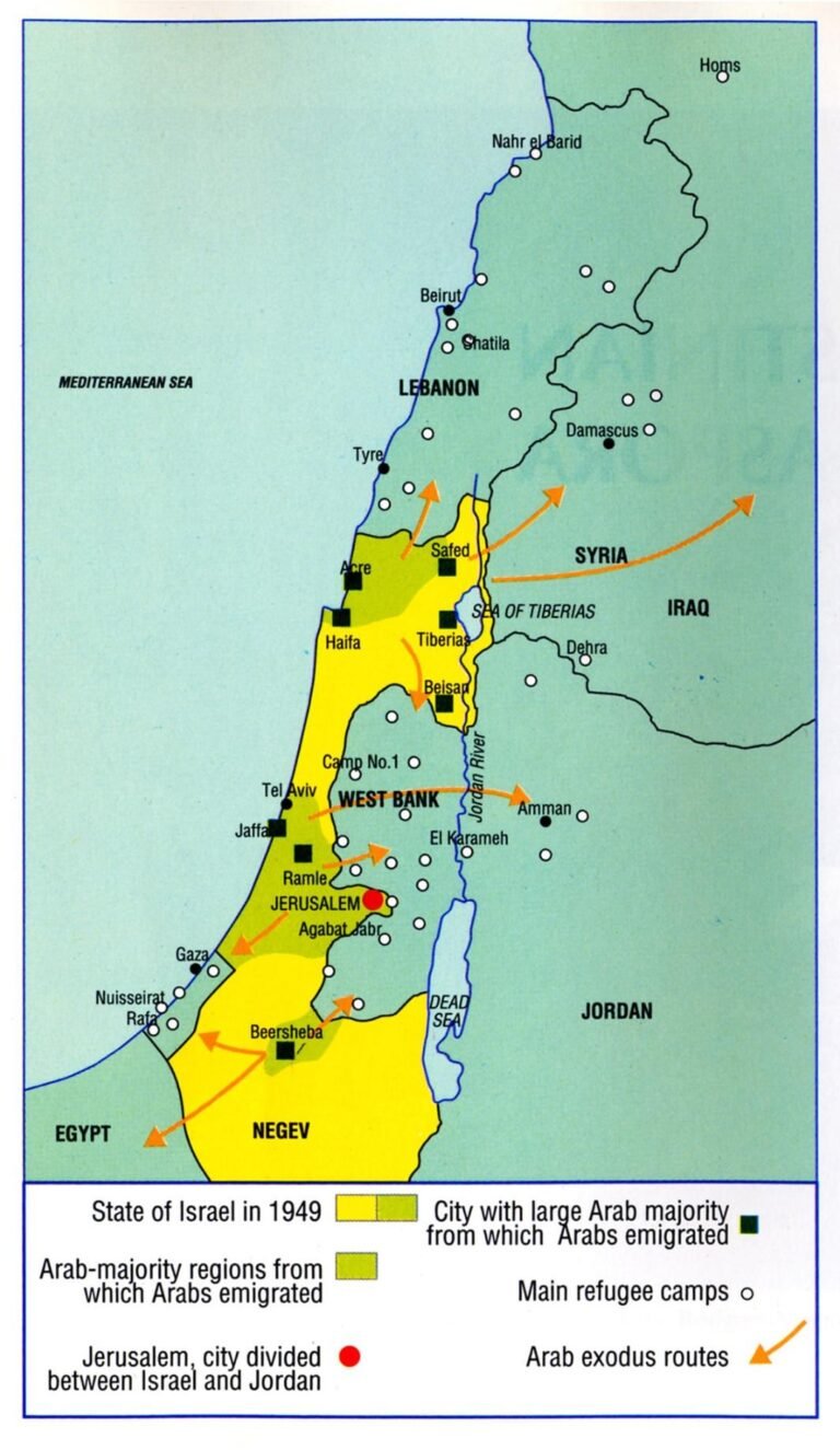 Palestinian Refugees After the 1949 Arab-Israeli War (Photo: The Penguin Atlas of Diasporas)