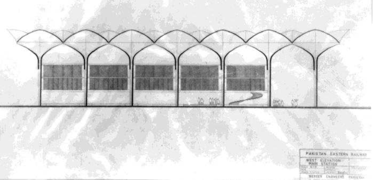 Image 3: Final design showing pointed arches acceptable to authorities.