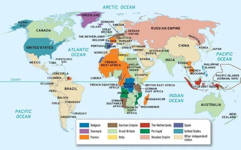 Colonization Map in 1914