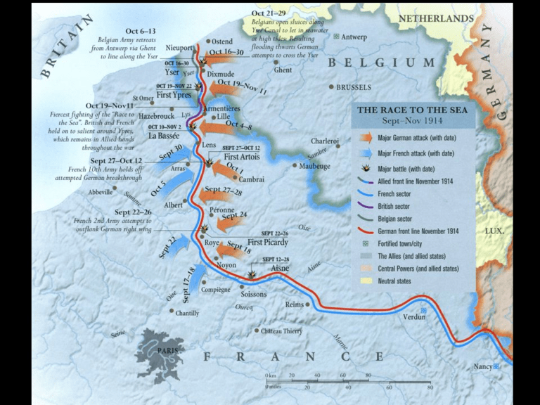 Race to the Sea Map (Photo: Recipe for War)