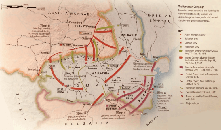 Romanian Campaign Map (Photo: Historica)