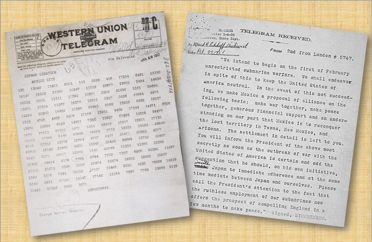 The Zimmermann Telegram (Photo: US Army)