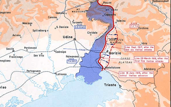 Isonzo Battle Map (Photo: Vox)