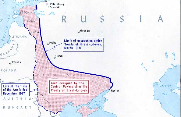 Russia capitulated in the Treaty of Brest-Litovsk (Photo: United States Military Academy)