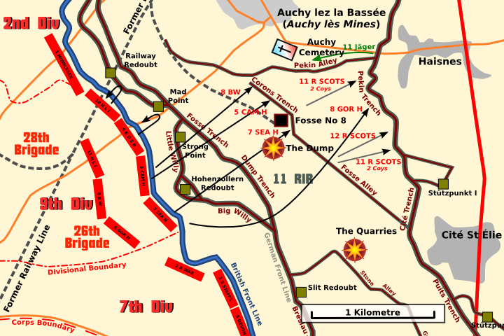 The Battle of Loos Map (Photo: Webmatters)