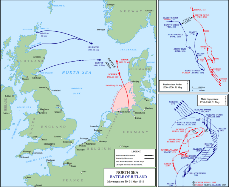 Battle of Jutland Map (Photo: Vox)