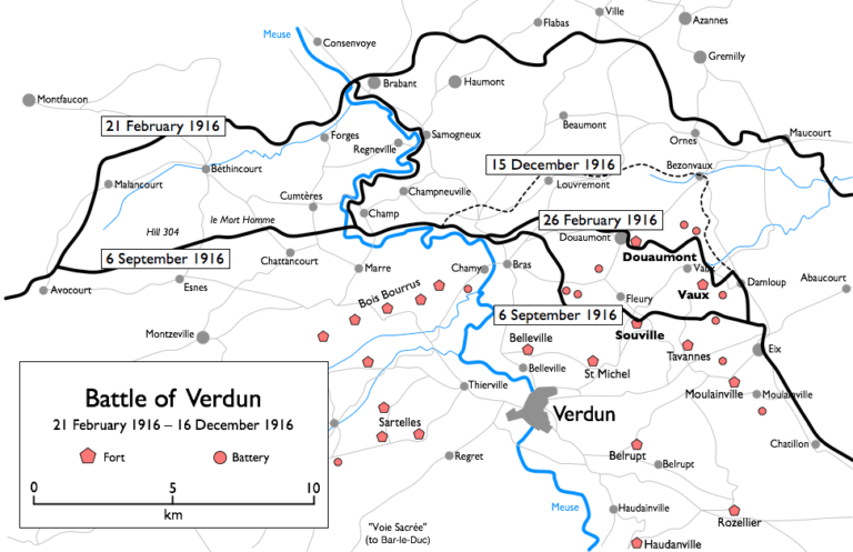 The Battle of Verdun Map (Photo: Vox)