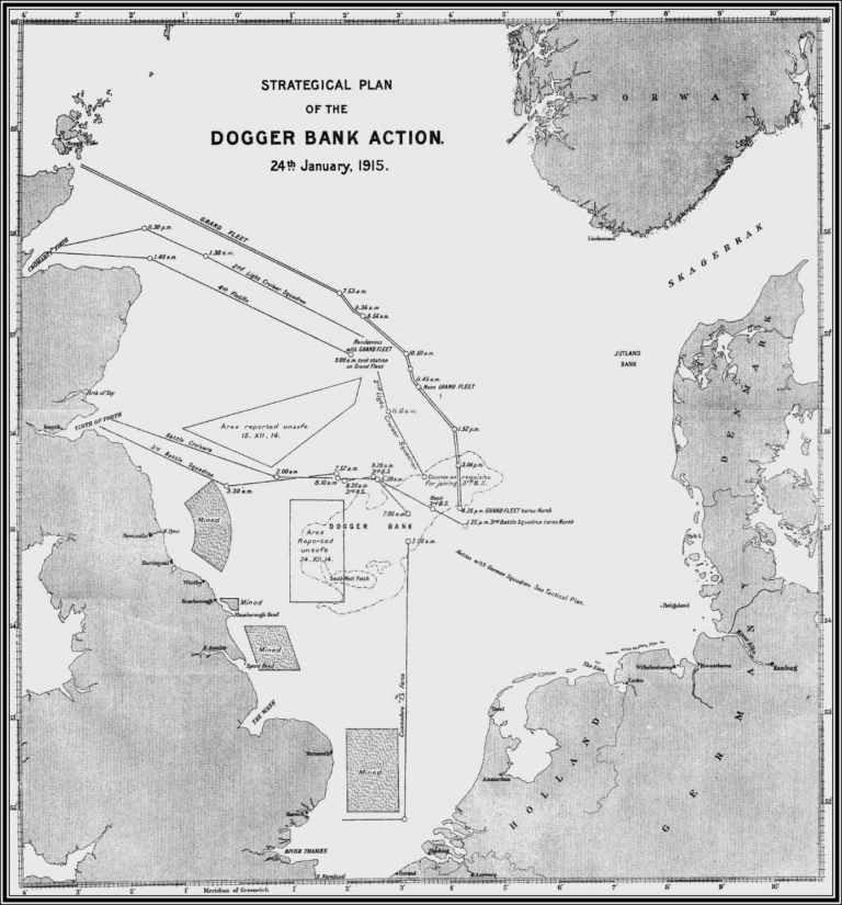 The Battle of Dogger Bank Strategical Plan (Photo: Naval-history.net)